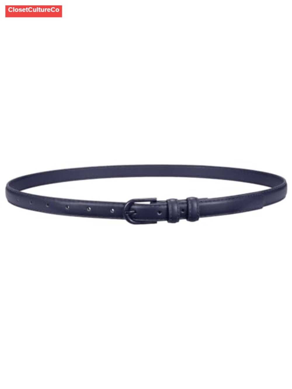 Women's Skinny Belt Faux Leather Thin Waist Belt for Jeans Pants